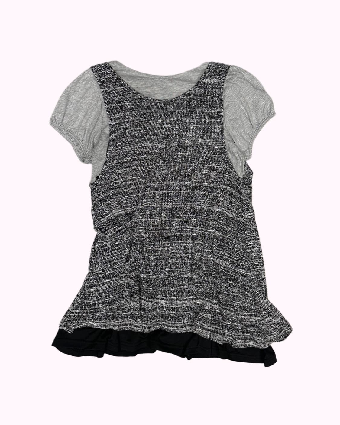 drape knit layered flare top 상품이미지4