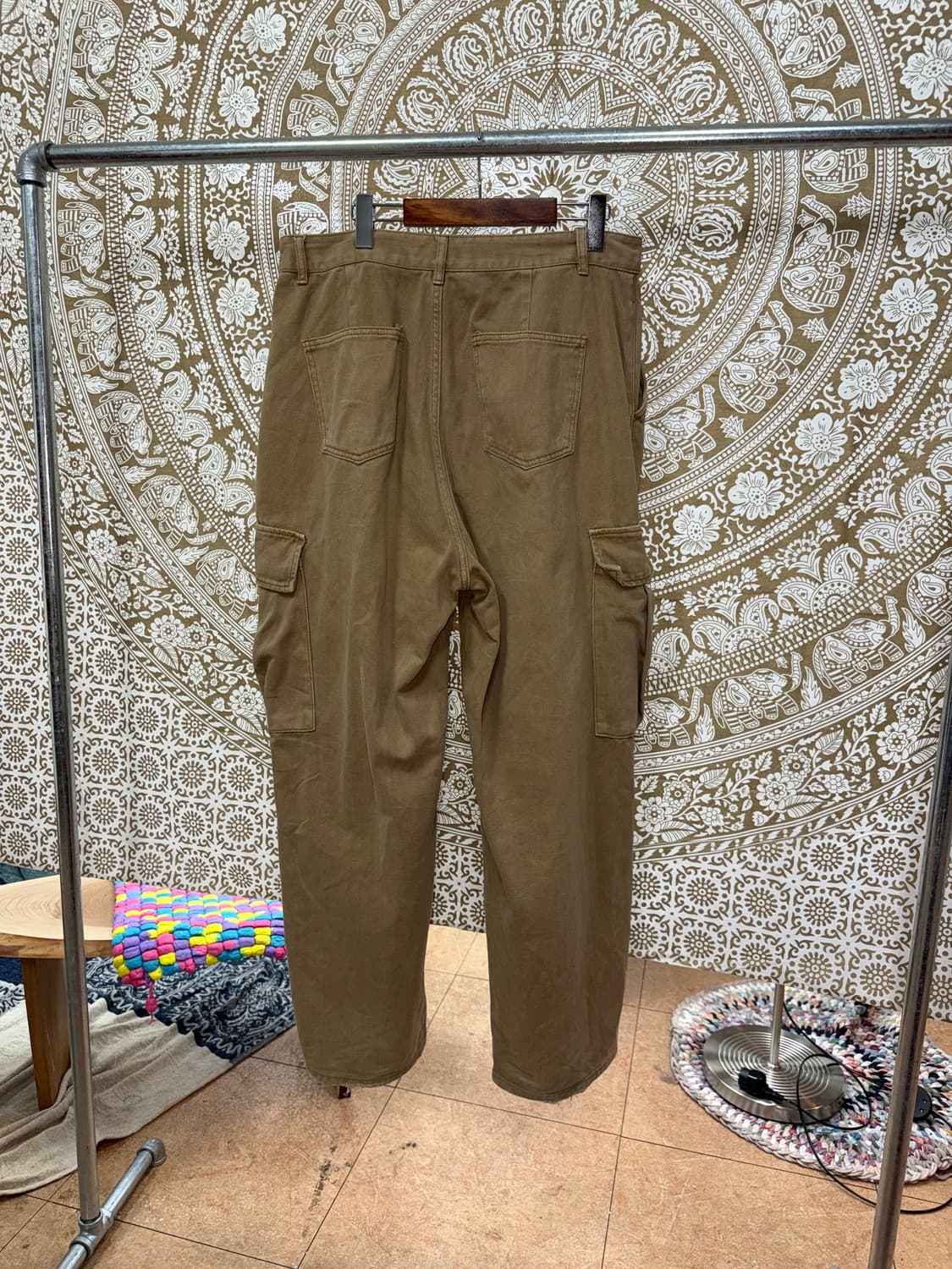 베이지 코튼 카고팬츠  상품이미지5