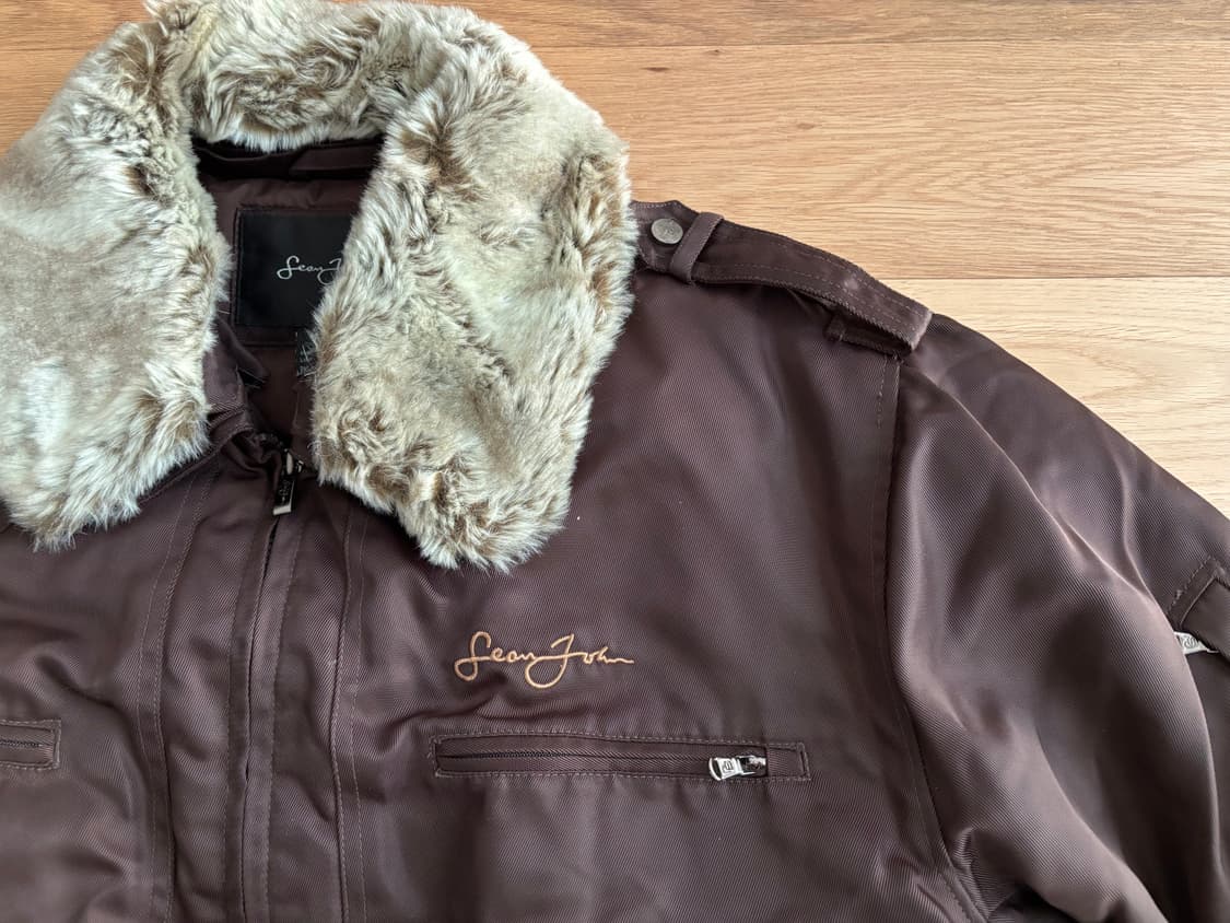 션존 sean john 봄버 블루종 패딩 항공 자켓 XL 상품이미지3