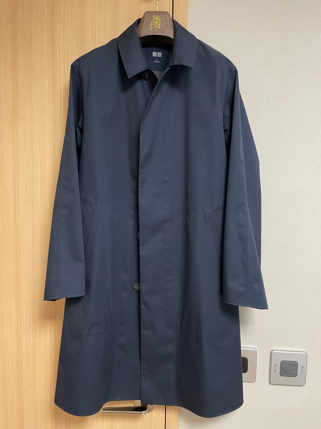 [L] 유니클로 블록테크 스탠칼라 코트 상품이미지1