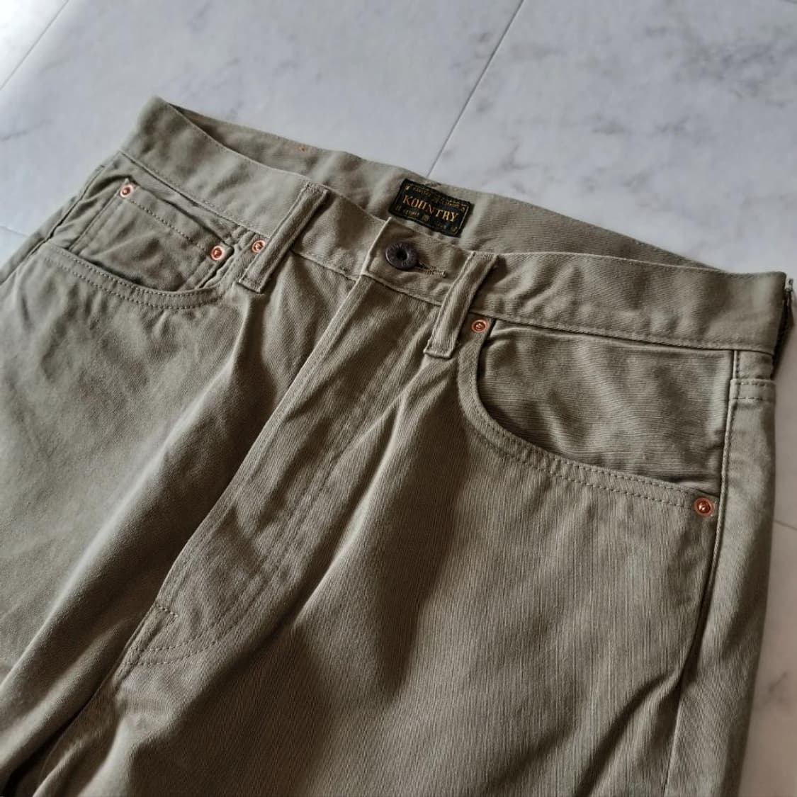 캐피탈 5P 오카길리 본 자수 치노 팬츠 상품이미지5