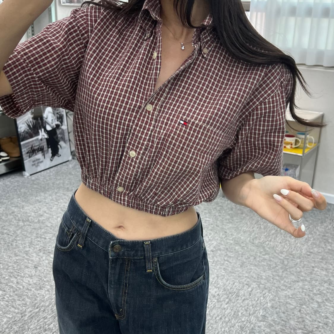 (WOMEN S)타미 크롭 셔츠-Y290 상품이미지6