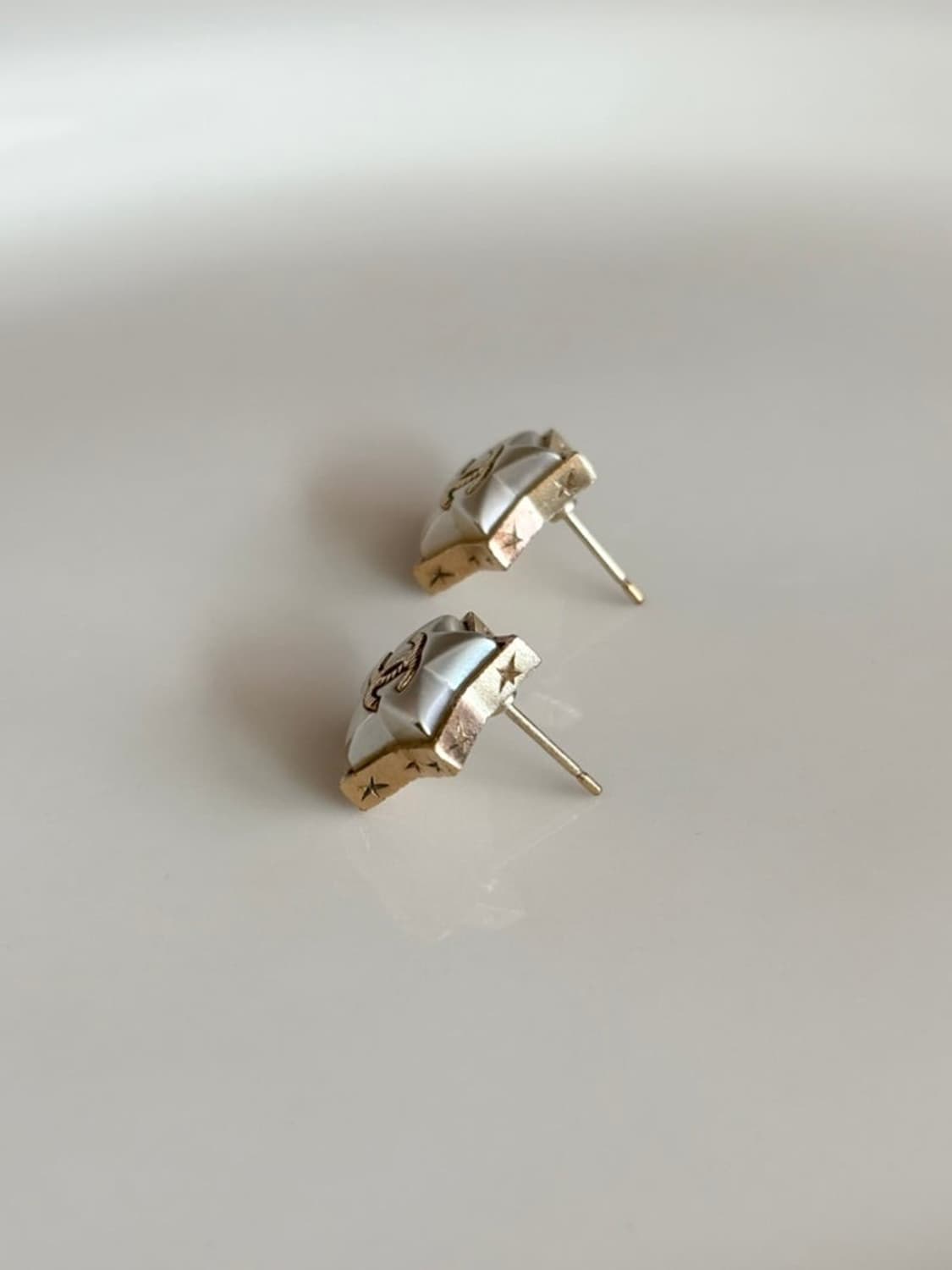 CHANEL 샤넬 CC 로고 스타 펄 귀걸이 A17B 상품이미지4