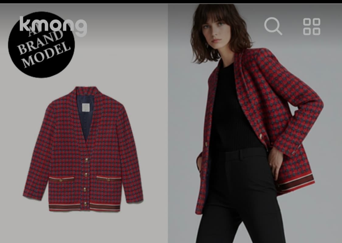 산드로(Sandro) 트위드 자켓 / 금장 버튼 포인트 상품이미지2