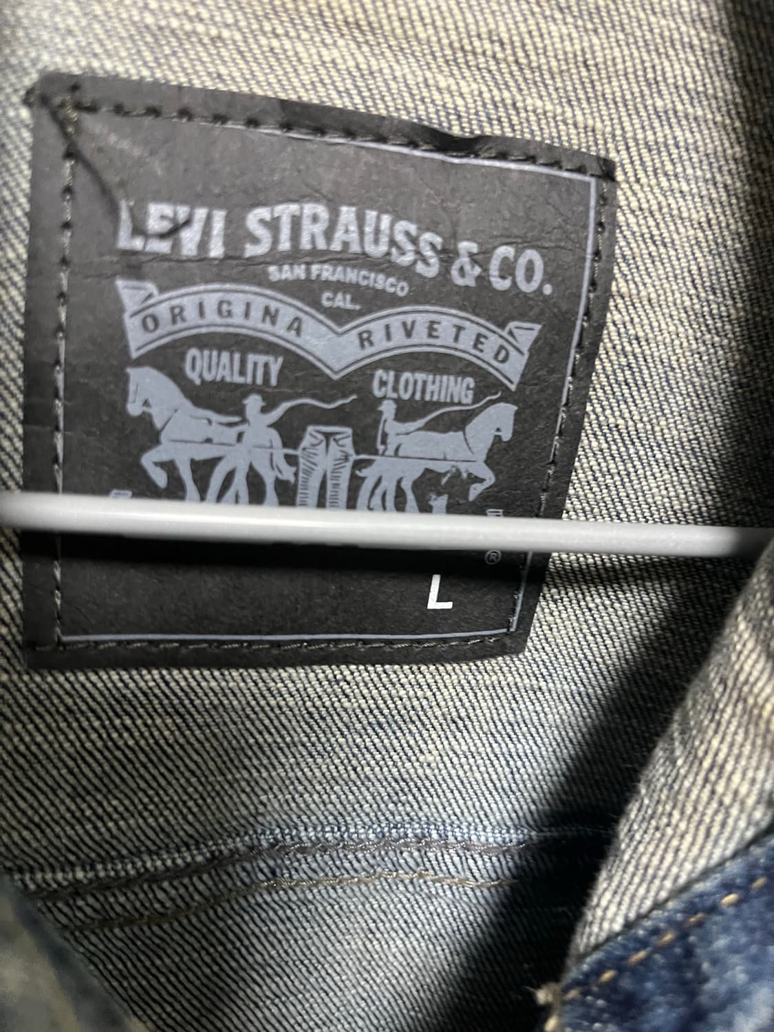 리바이스 데님 청자켓 L 상품이미지3
