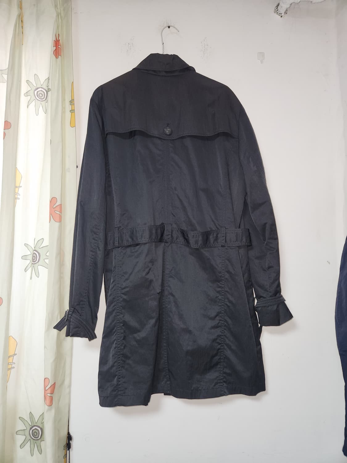 빈티지 남성 블랙 트렌치 코트 105(110) 상품이미지2