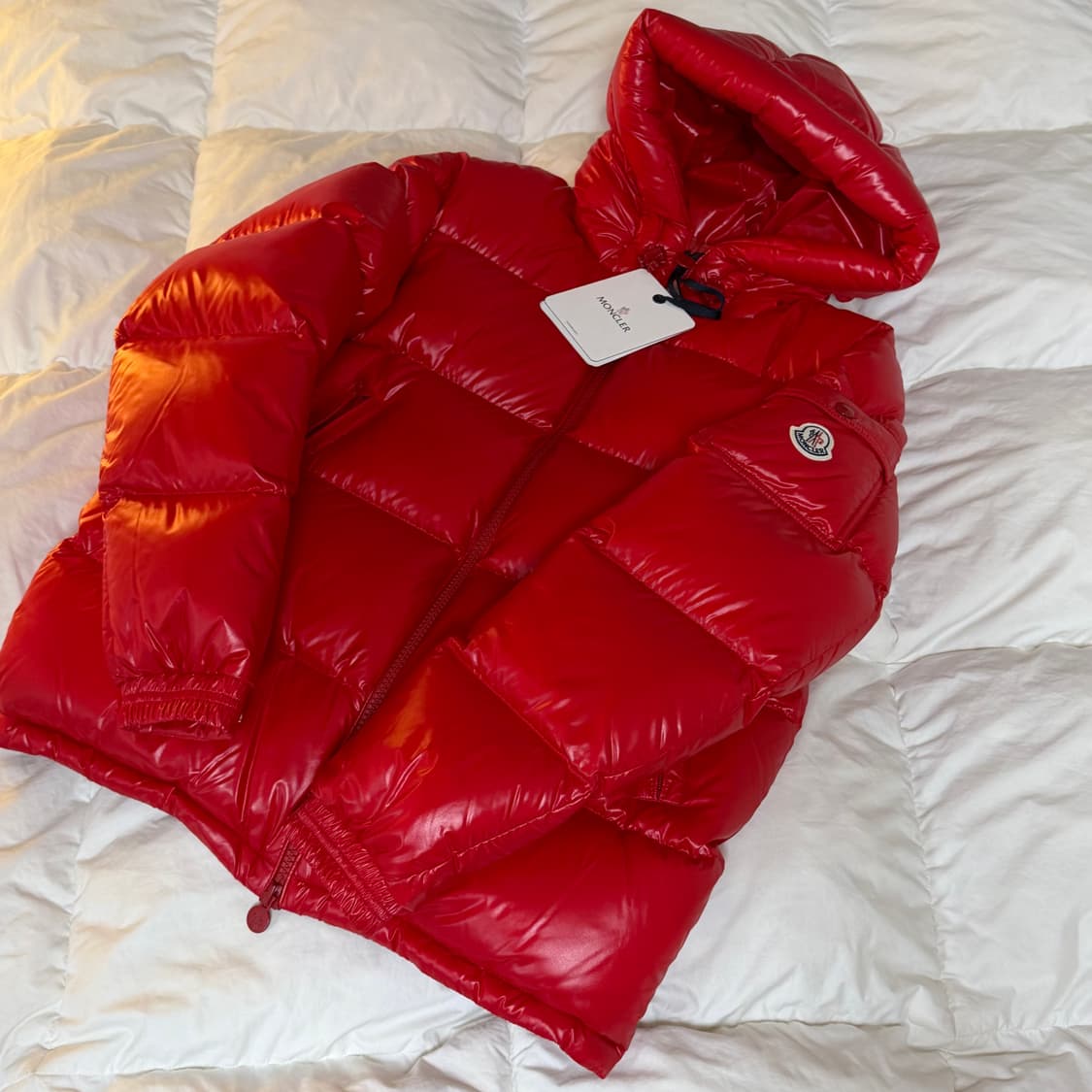 (2) 몽클레어 ECRINS 에크린스 유광 패딩 레드 상품이미지8