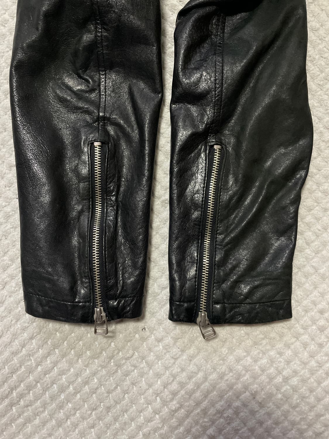 광희시장 웨스턴 무드 램스킨 양가죽 레더 자켓 상품이미지6