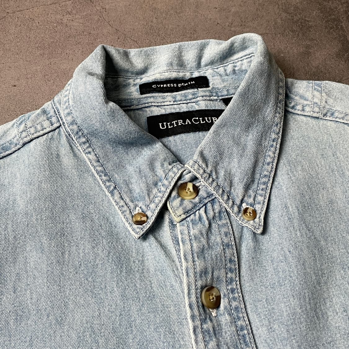ULTRACLUB 빈티지 다운버튼 코튼 데님 셔츠 A00471 상품이미지2