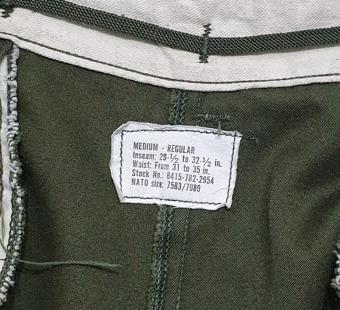 오리지널 m65 팬츠 70s 미디움 레귤러 (31~35) 신품급 상품이미지6