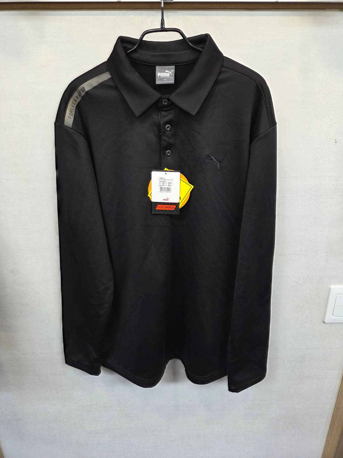 푸마 에어로쉴드 안감약기모 기능성 카라긴팔 xxl 상품이미지1