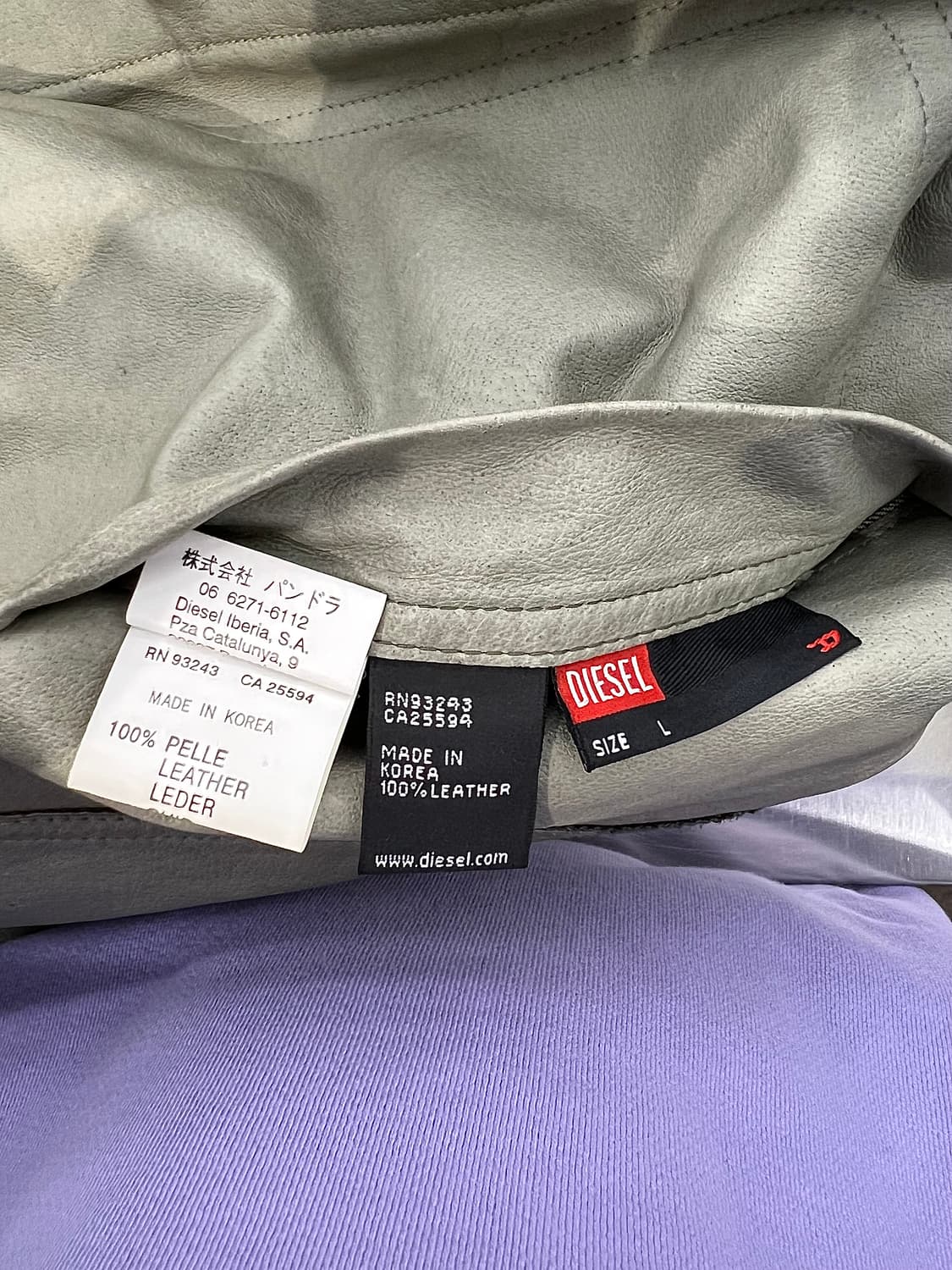 디젤 타임 트래블러스 리버시블 카라 레더 자켓 상품이미지9