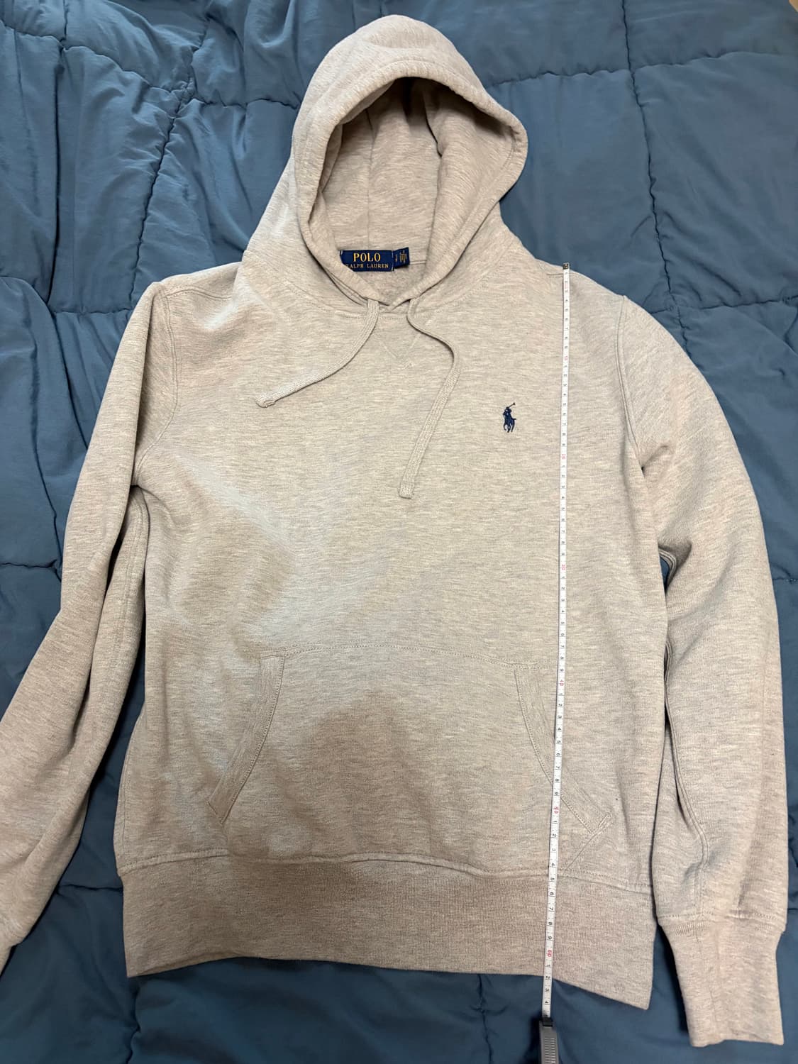 폴로 회색 후드티 상품이미지1