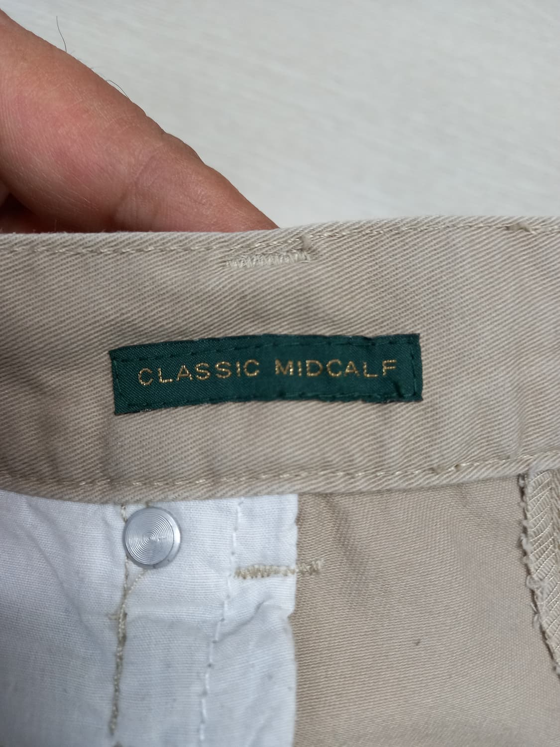 36 RALPH LAUREN 면 7부 반바지 연베이지 36-452 상품이미지8
