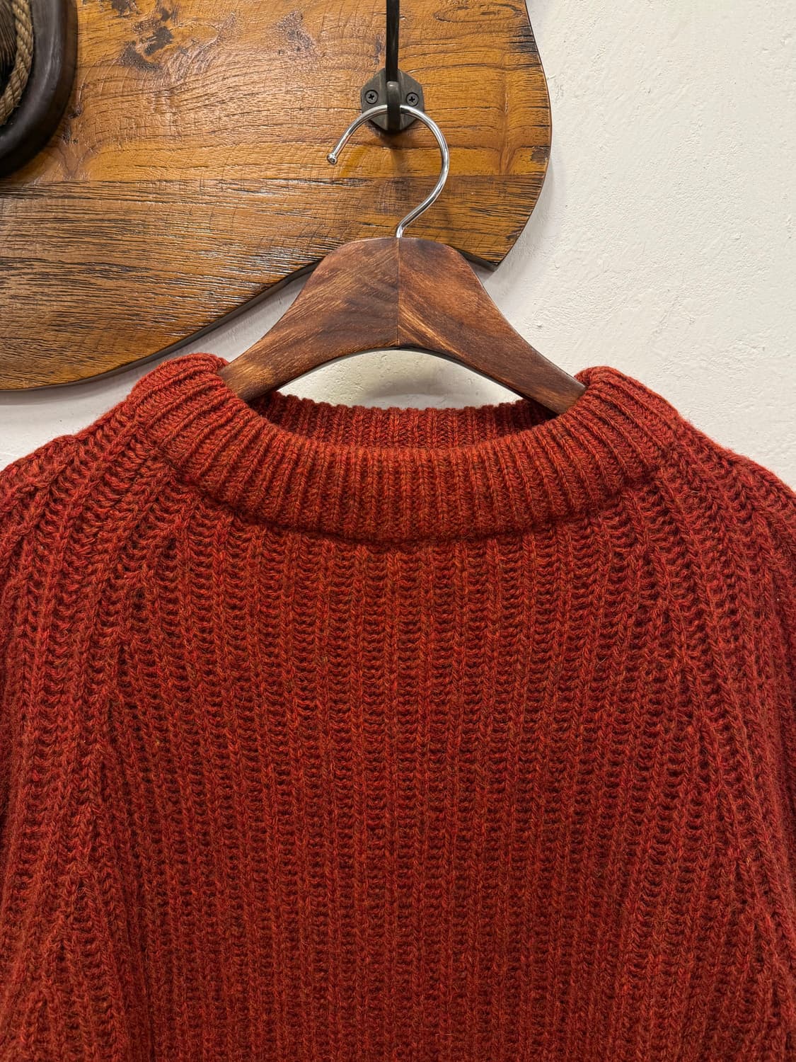 M) England Lands’ End Wool Raglan Knit S 상품이미지3