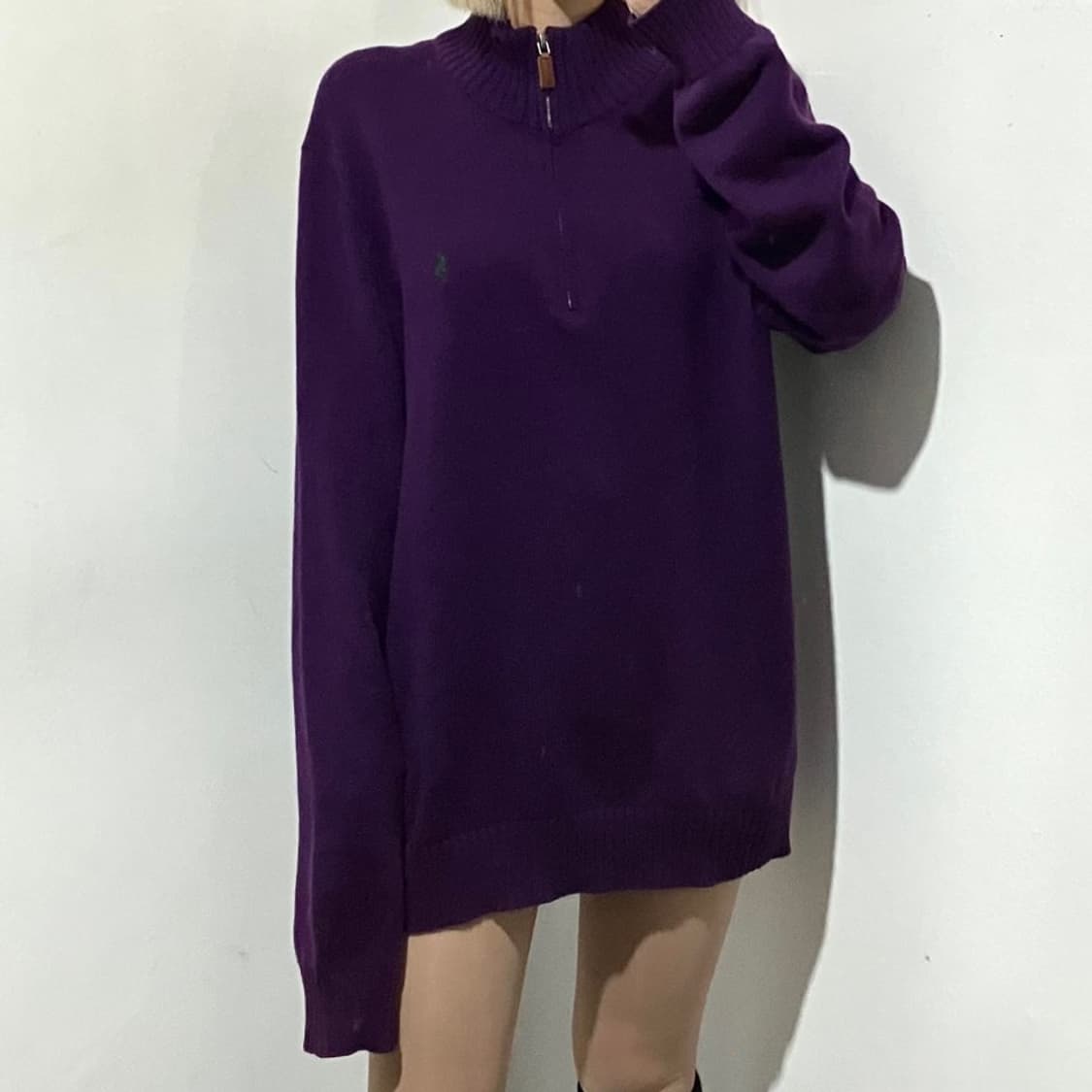 폴로 랄프로렌 반집업 니트 상품이미지1