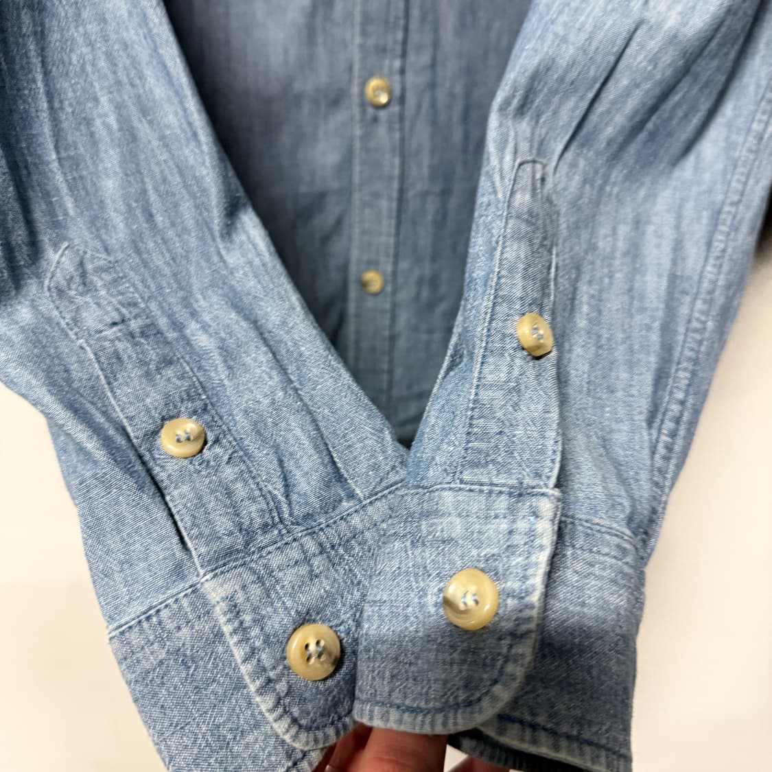 정품 APC 아페쎄 더블 포켓 데님 긴팔 셔츠 상품이미지4