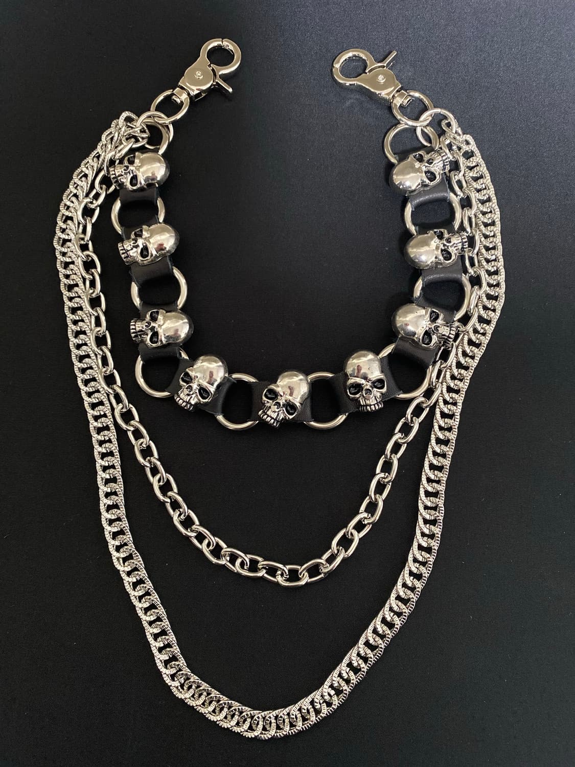 스컬 트리플 바지 체인 상품이미지1