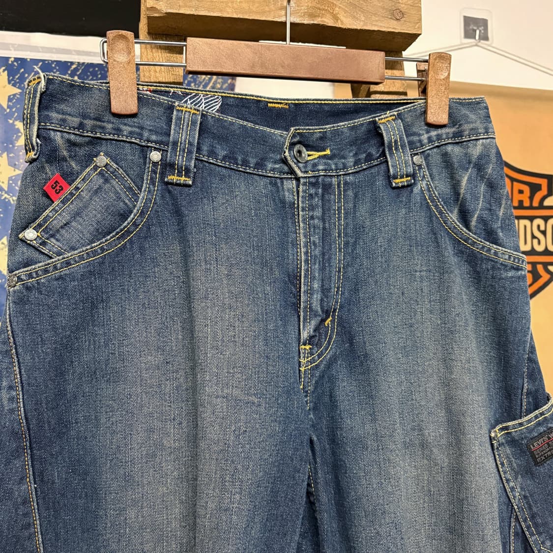 00s 리바이스 워크웨어 라인 빈티지워싱 부츠컷 데님팬츠 N185 상품이미지3