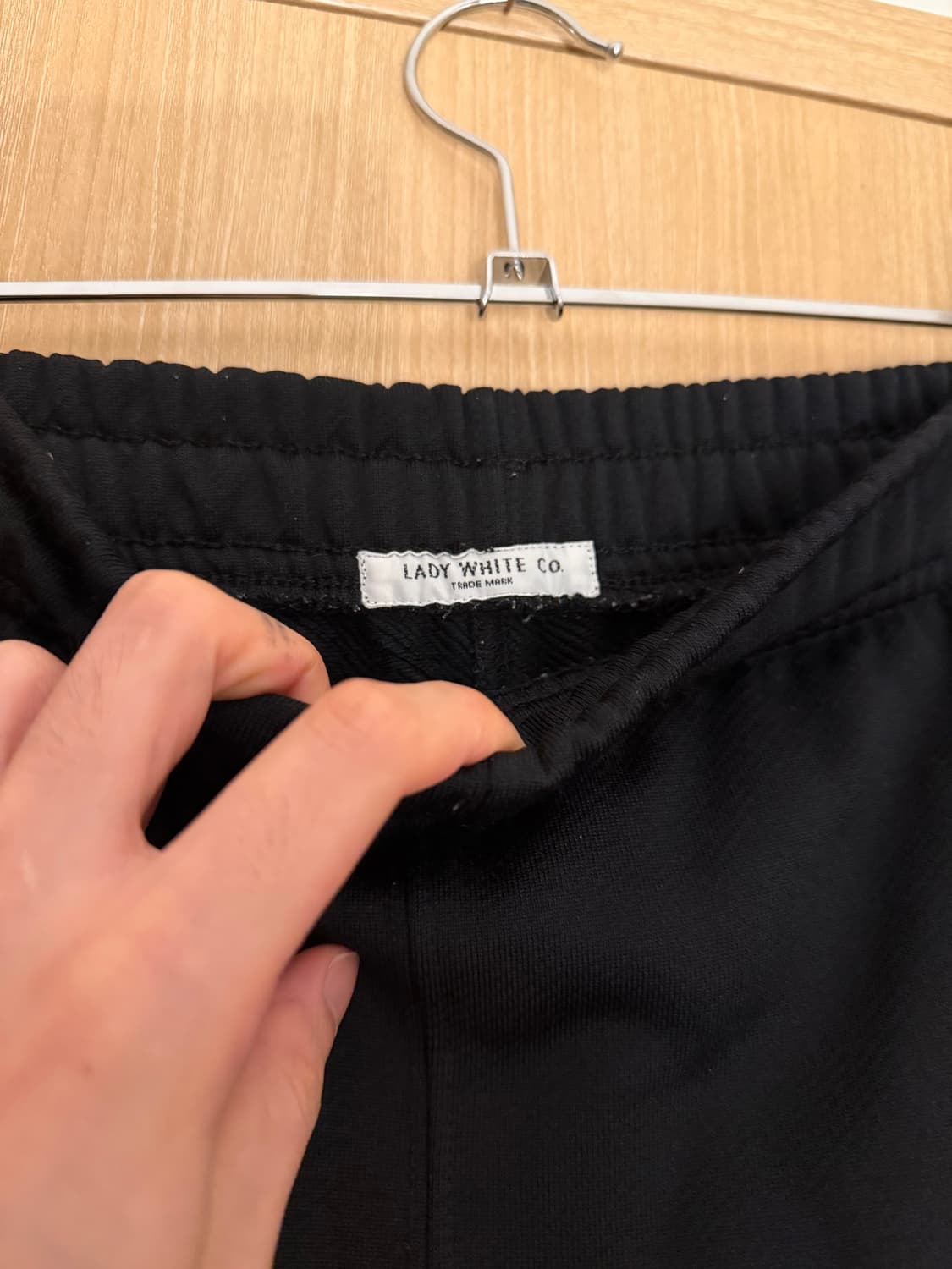 Lady White Co 스웻팬츠 블랙 s  상품이미지3