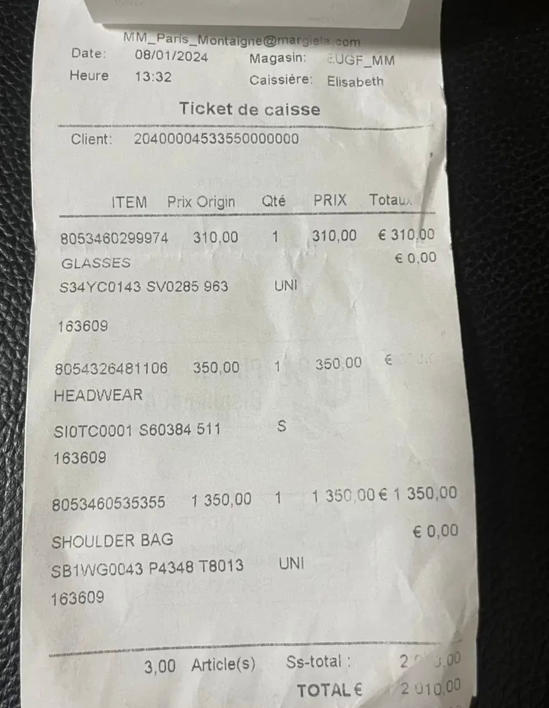 메종 마르지엘라 베레모 정품 새제품 상품이미지5