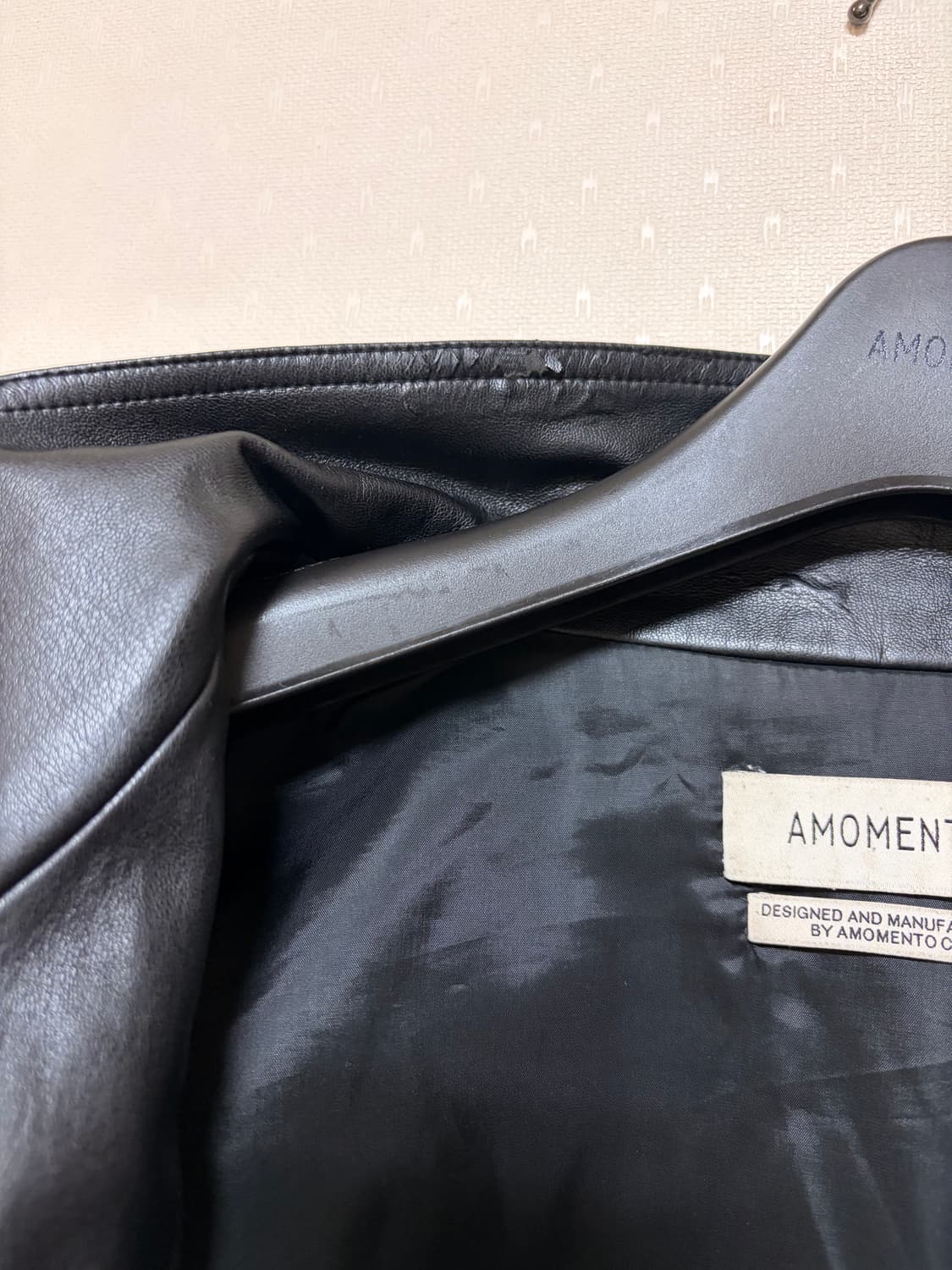 아모멘토 비건 레더 블루종 상품이미지8