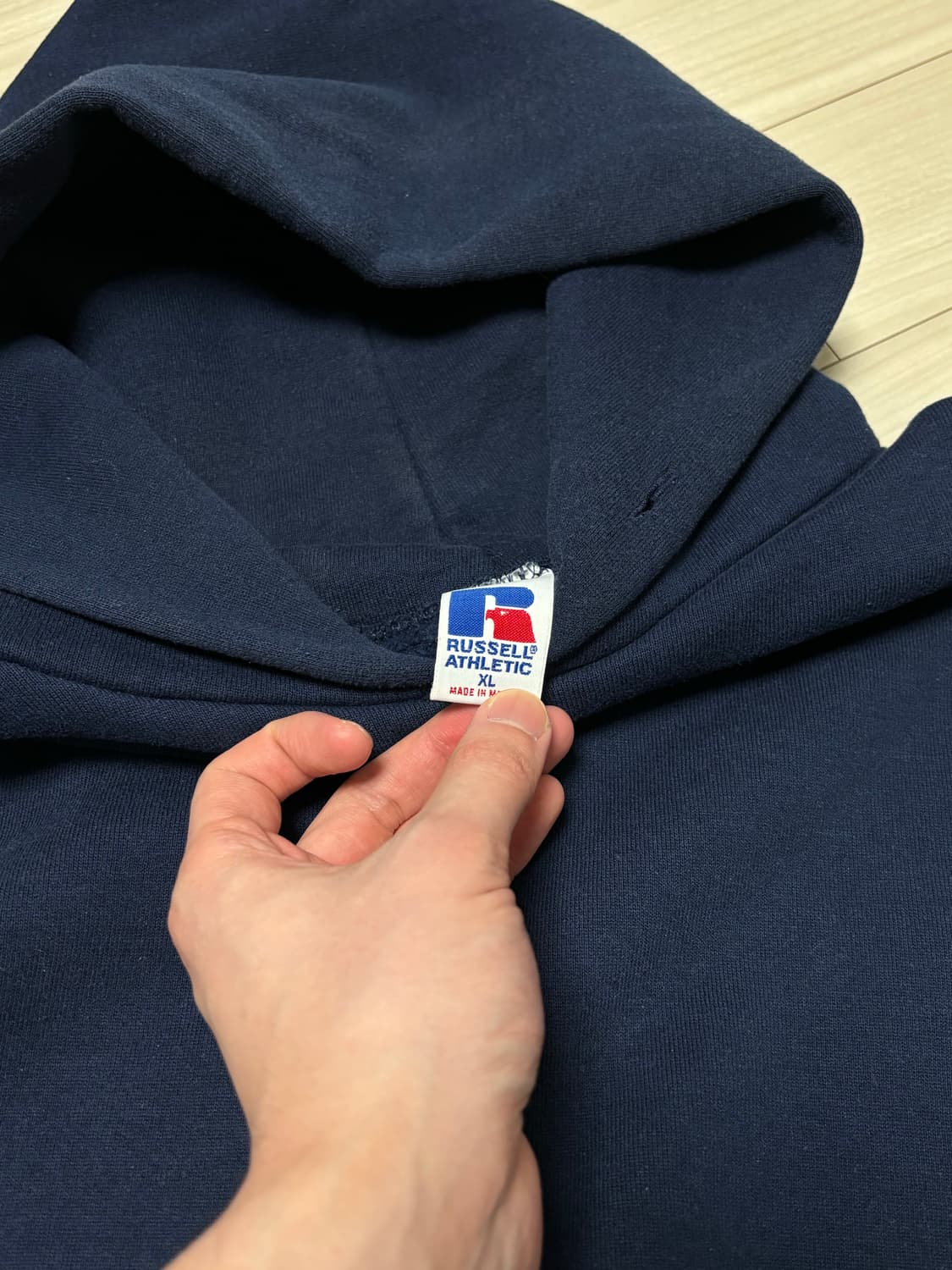 90s 러셀 블랭크 후드 상품이미지3