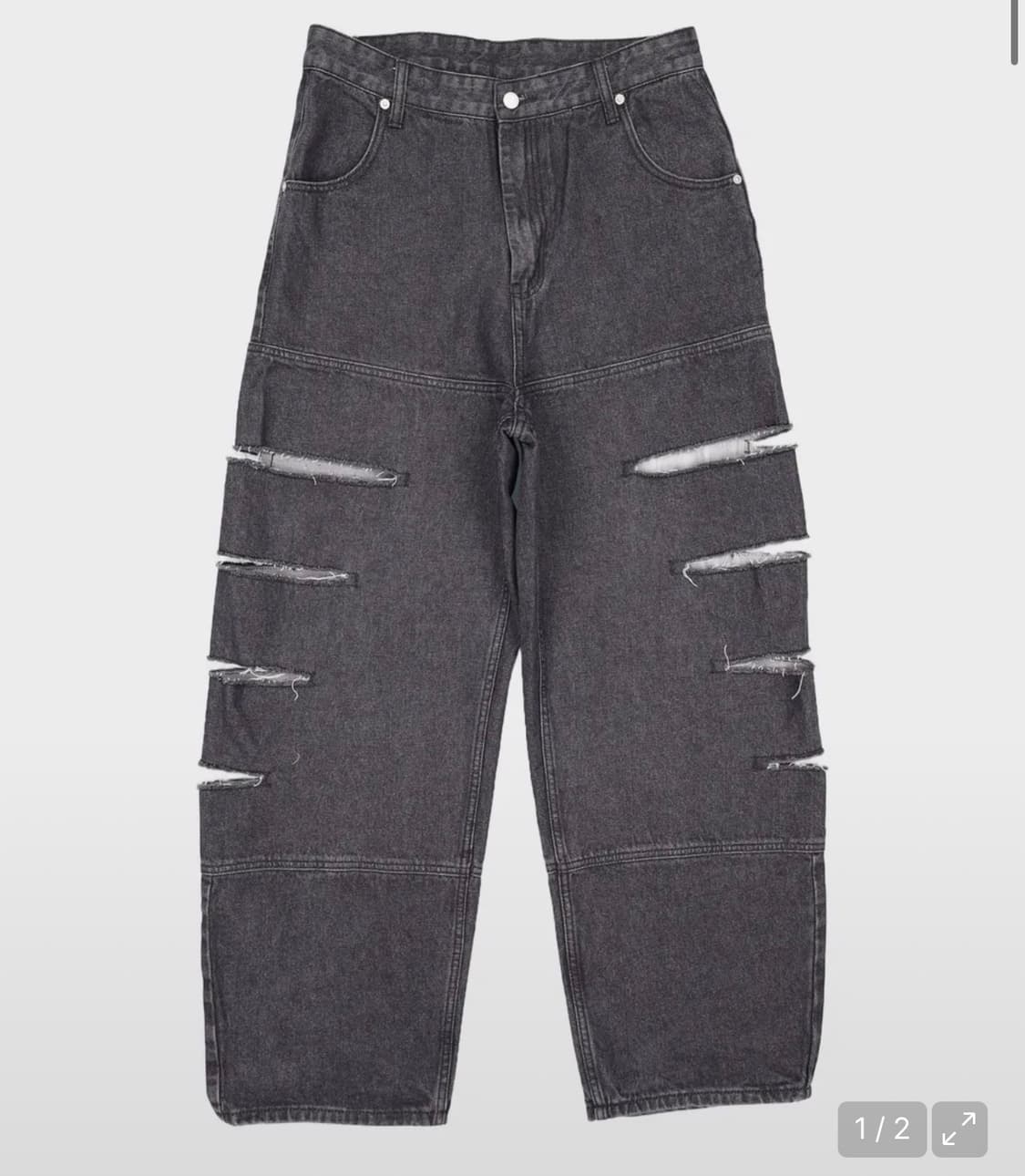 노매뉴얼 W.D DENIM PANTS - BLACK S 상품이미지1