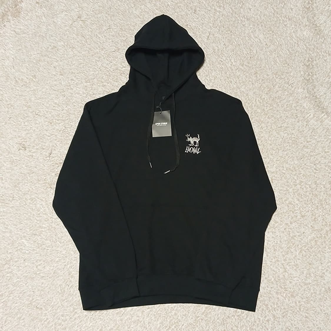 꼼파뇨 YOWL CAT 자수 후드티 새제품 L 상품이미지2