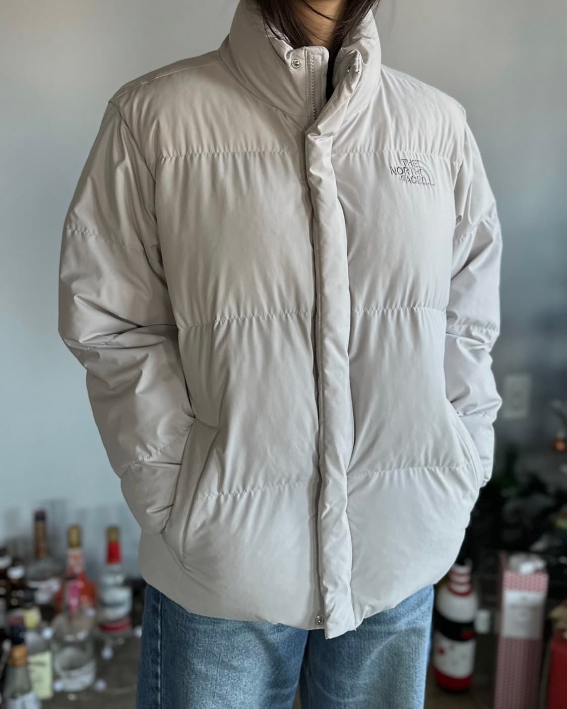 [S]노스페이스 화이트라벨 리버튼 온볼 패딩 자켓 상품이미지1