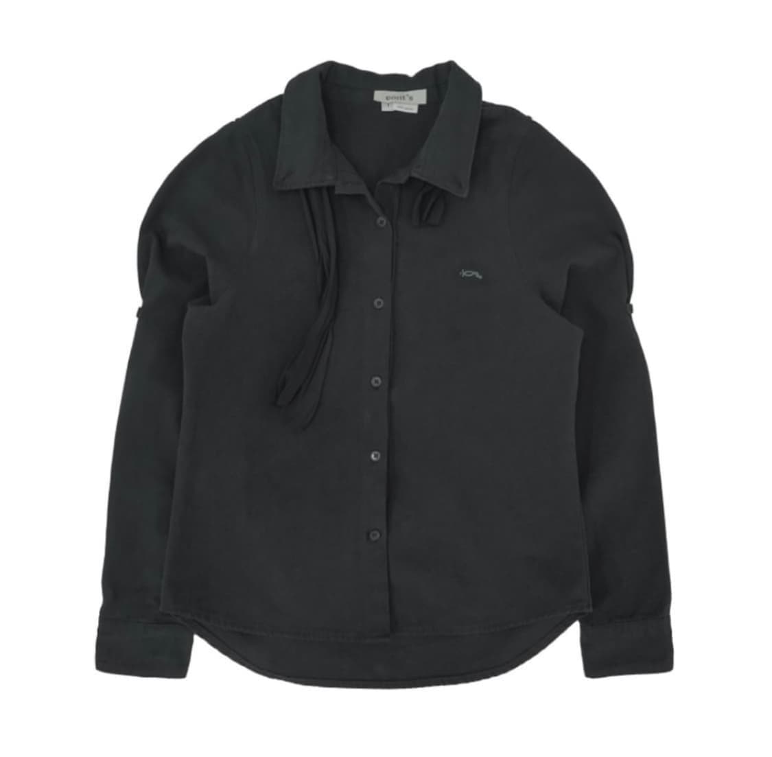 가든 테이프 셔츠 블랙 상품이미지2