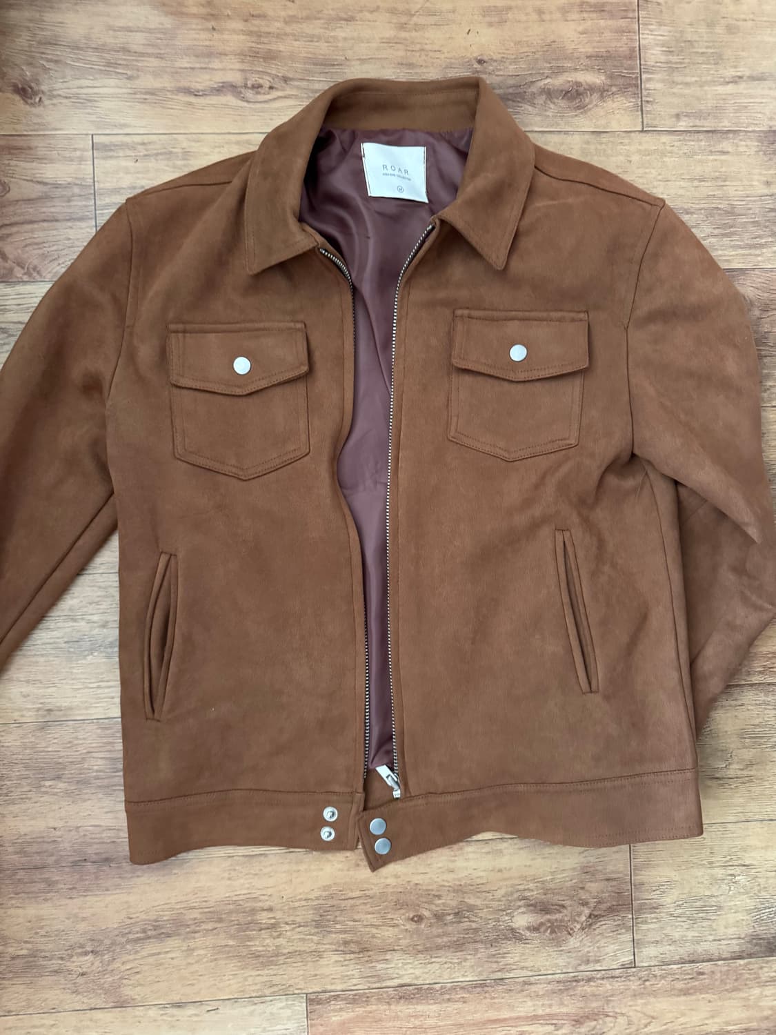 슬림핏 스웨이드 자켓 상품이미지1