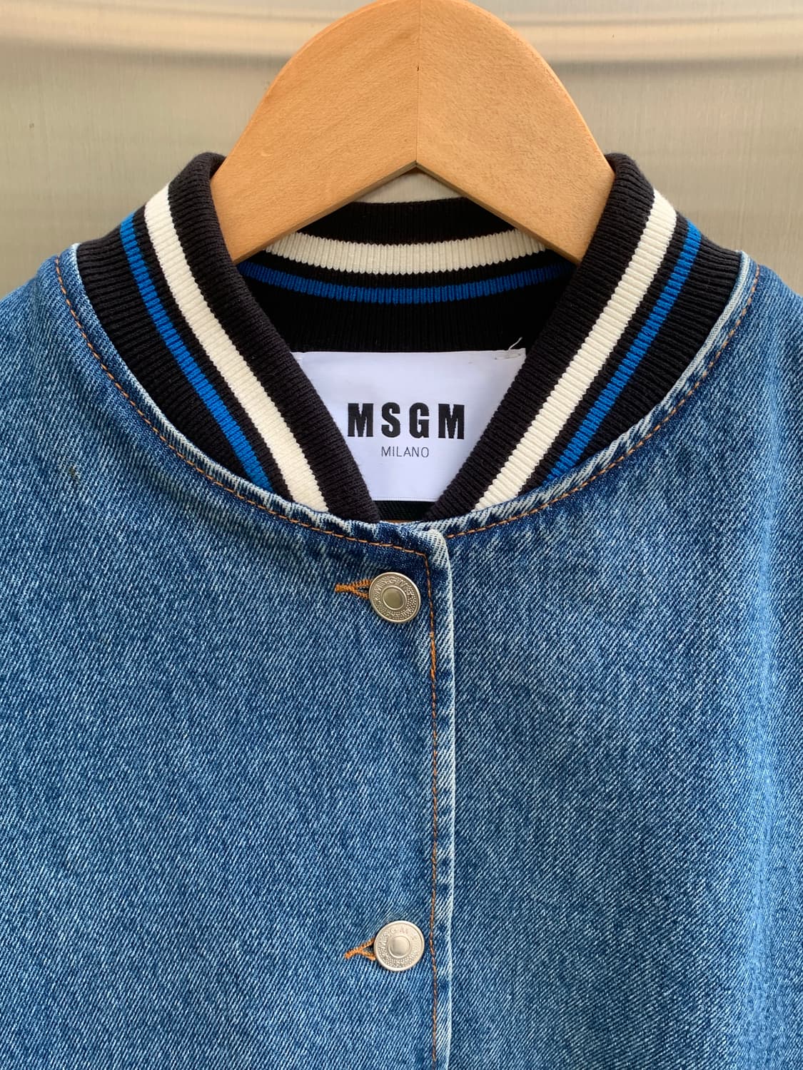 MSGM 데님 블루종 자켓 상품이미지3