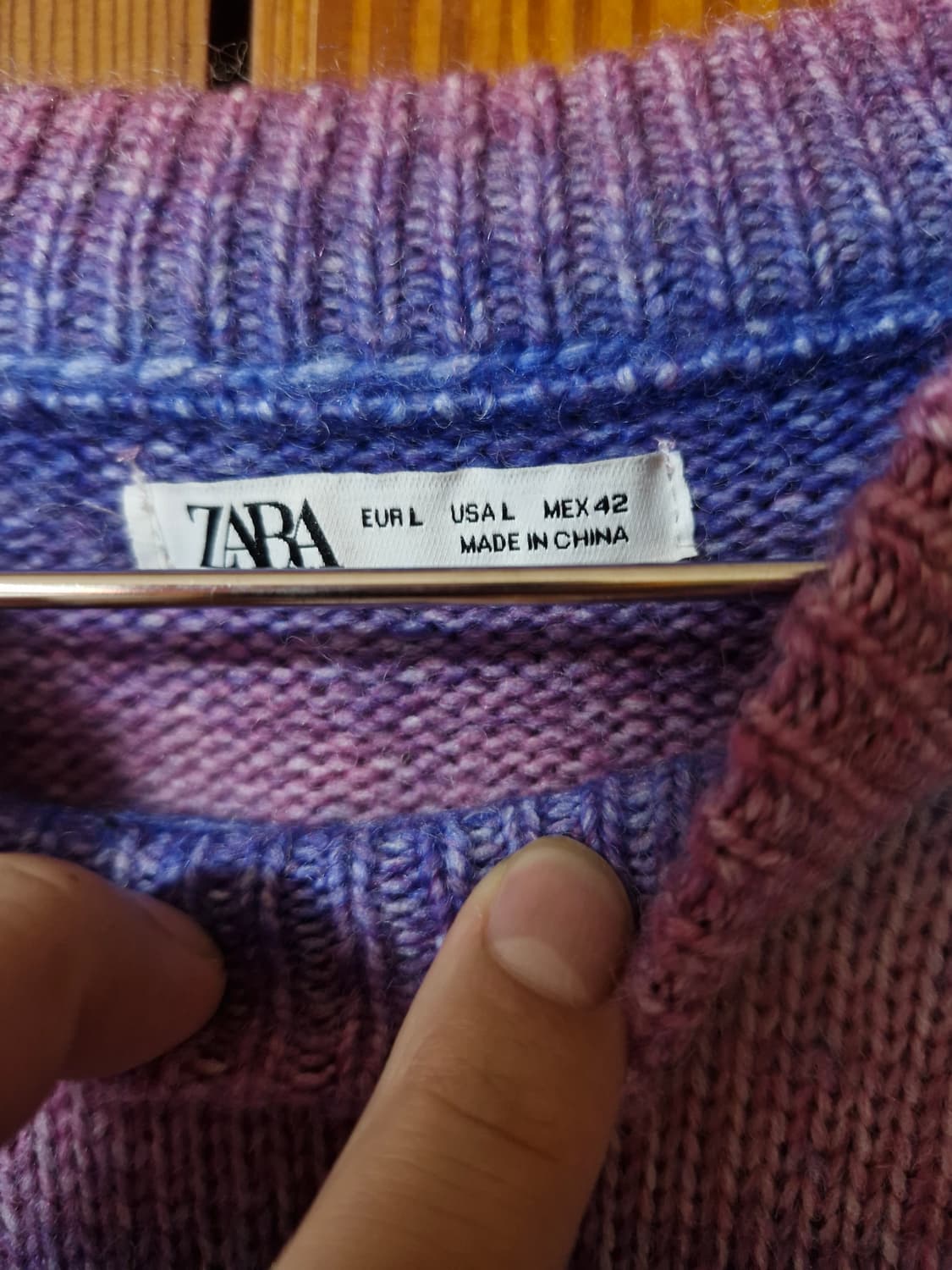 자라 그라데이션 니트 L 상품이미지2