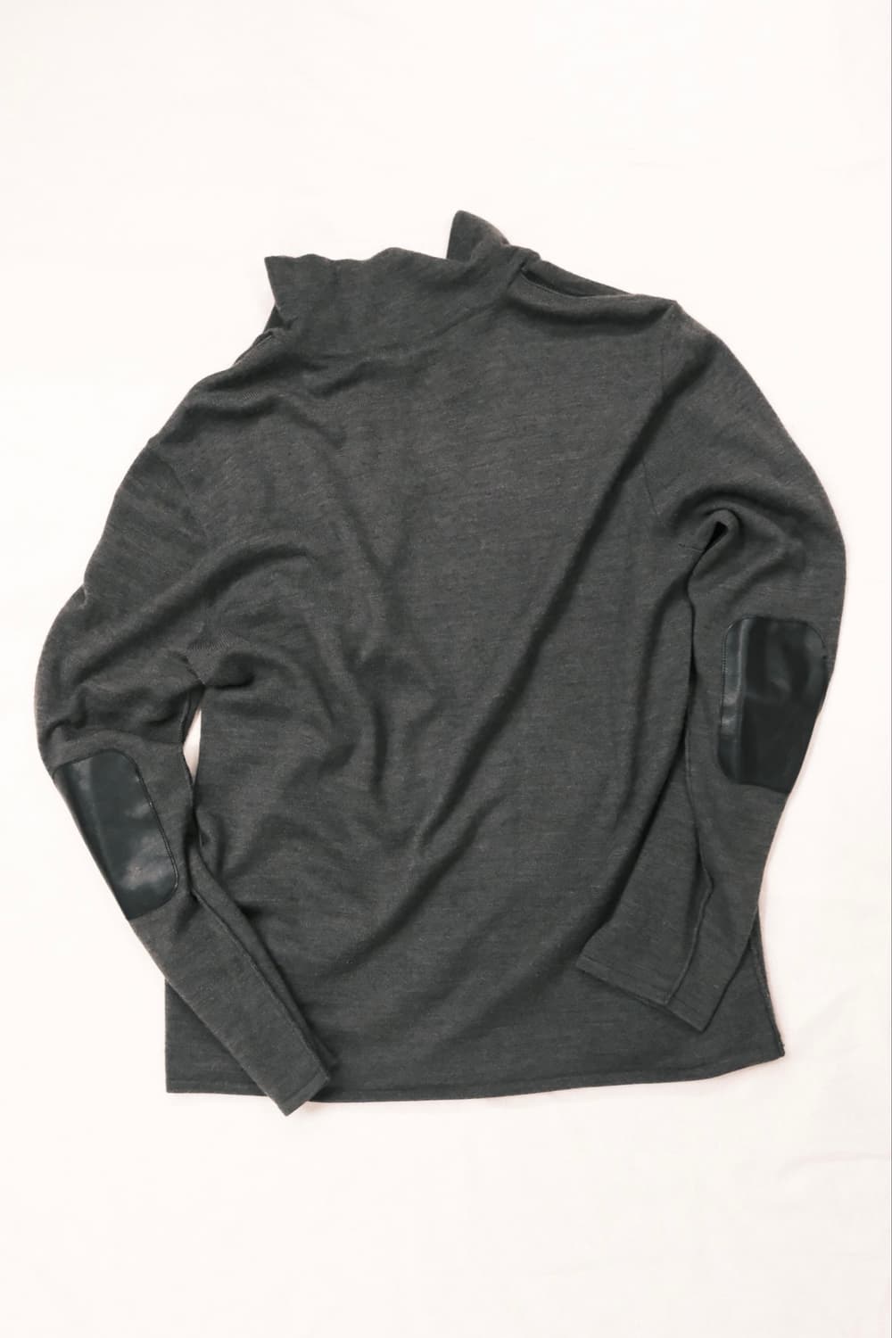 John varvatos 레더 패치 니트 집 L 상품이미지5