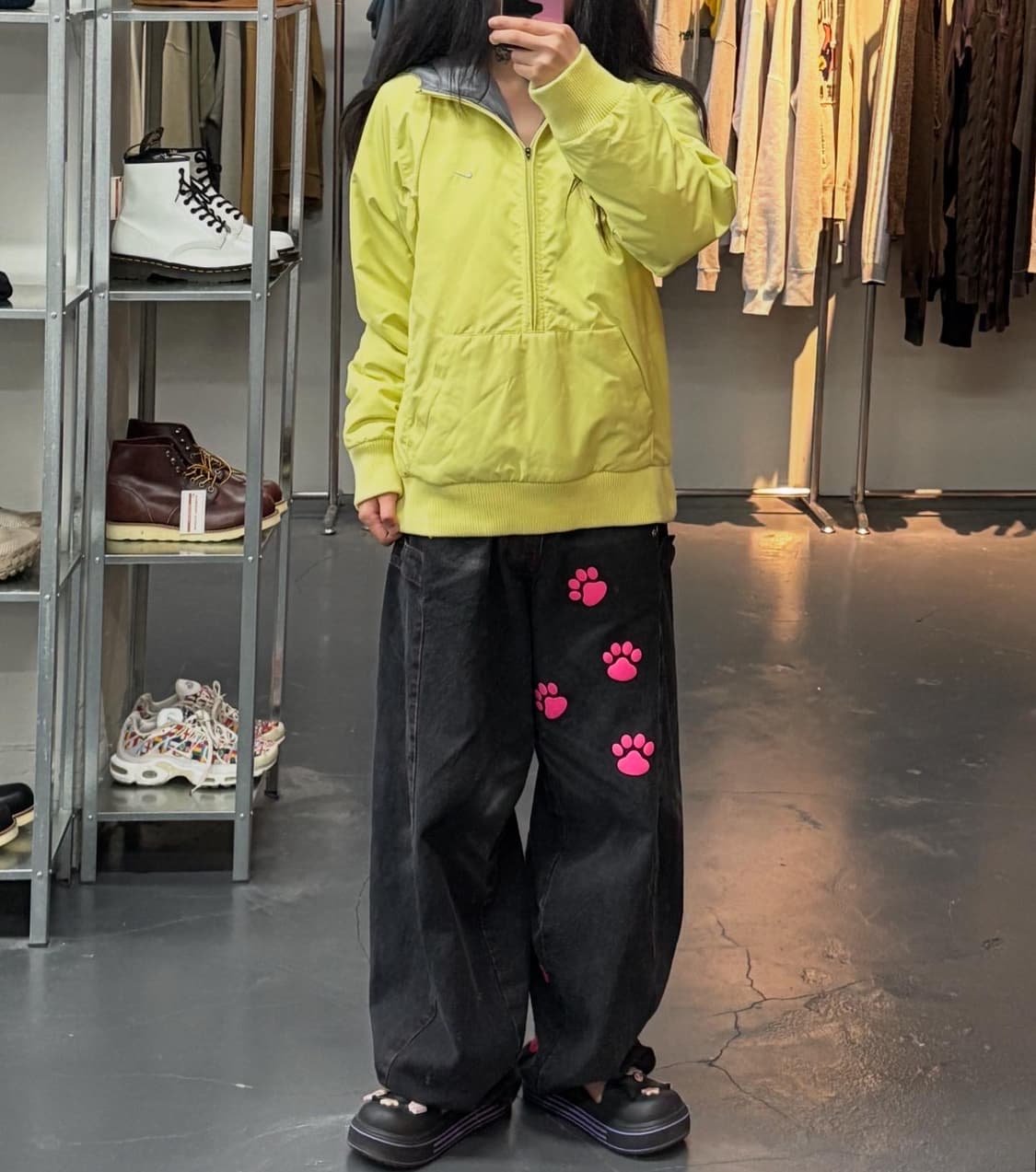 나이키 아노락 라임 후드점퍼 A1681 상품이미지1