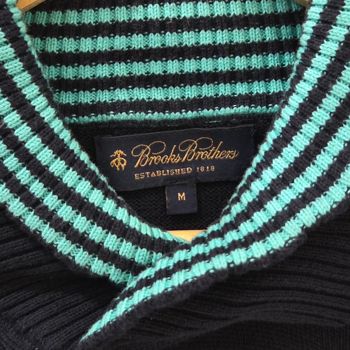 브룩스브라더스 숄카라 니트 M 상품이미지3