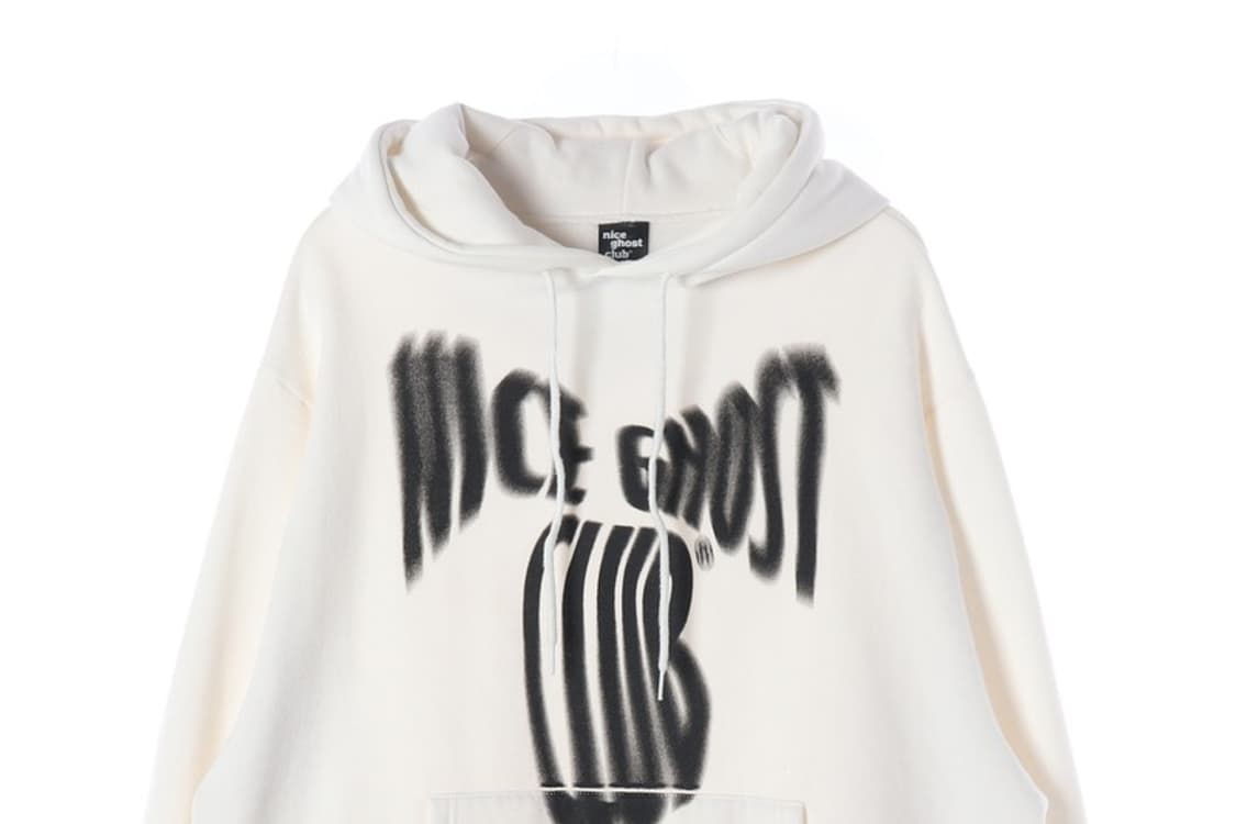 나이스고스트클럽 스크림 로고 후디 화이트 L 상품이미지3