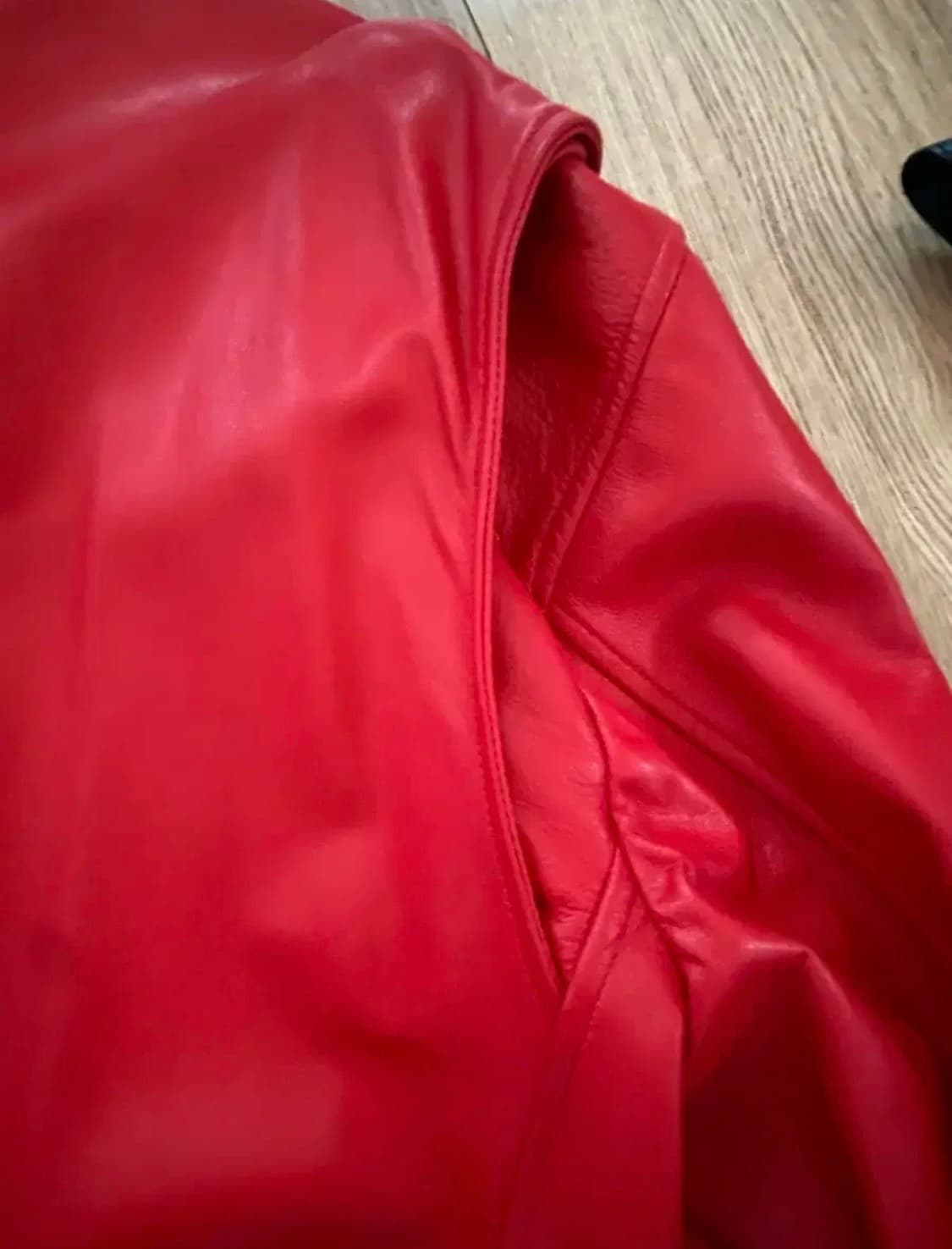 레드 양가죽 바이커 오버핏 남여공용 상품이미지6