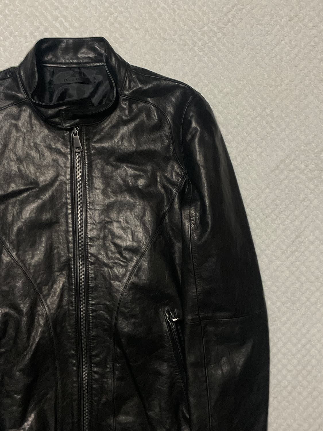 DOS A DOS 아티잔 무드 2WAY 램스킨 양가죽 레더 자켓 상품이미지3