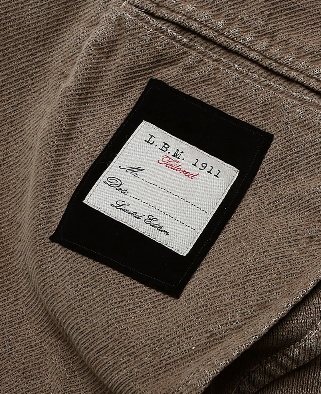 루비암 1911 [L.B.M 1911] 퓨로 코튼 베이지 테일러드 자켓 상품이미지5