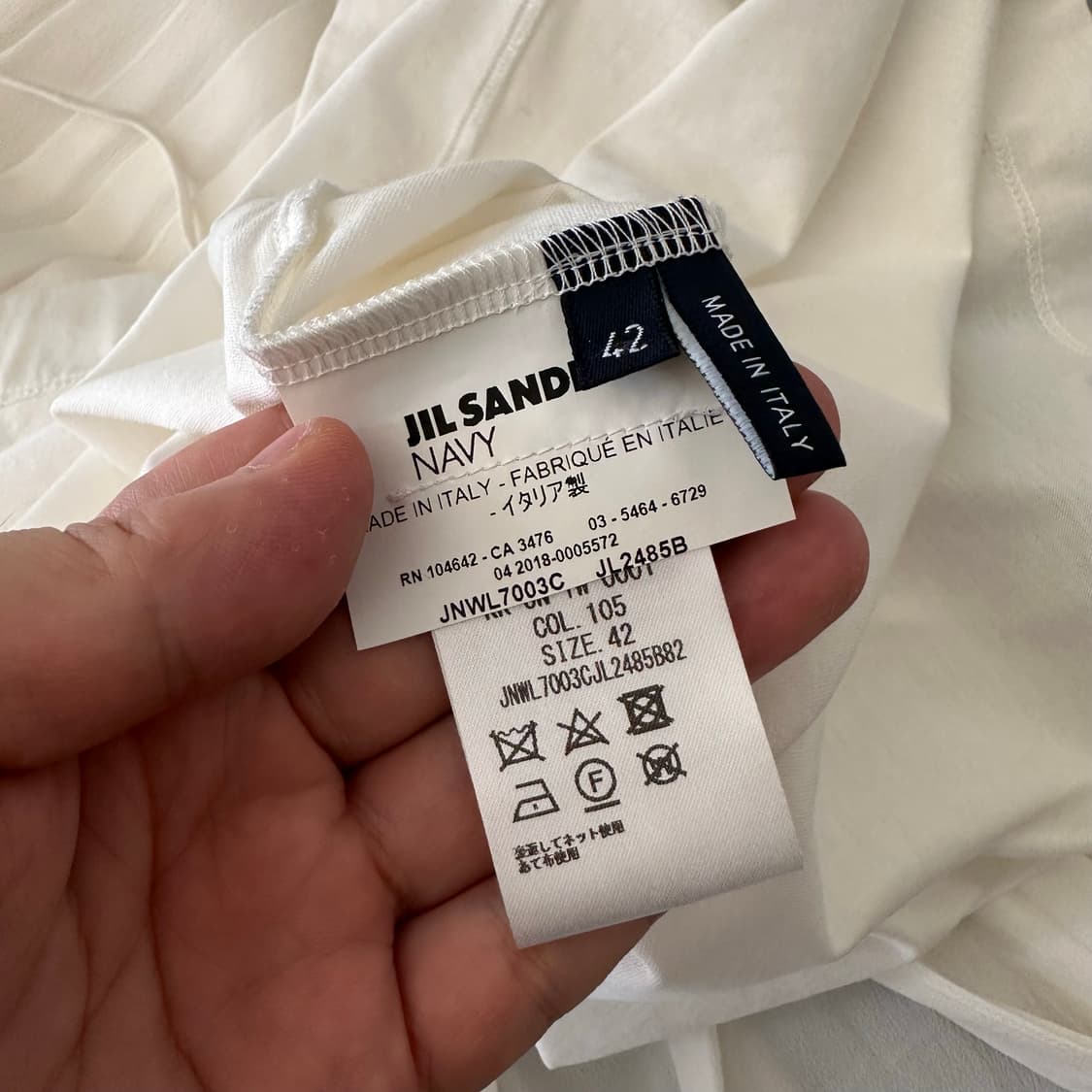질샌더 jil sander navy 디테일 반팔 티셔츠 상품이미지7