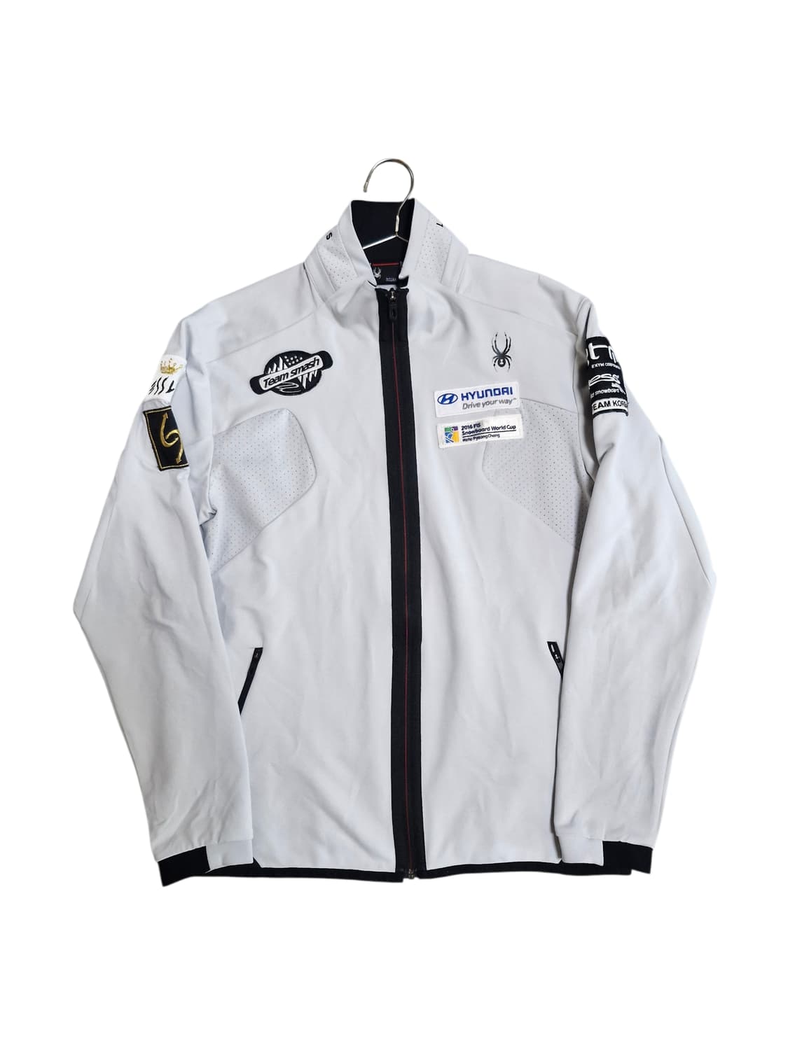 스파이더 팀 코리아 바람막이 져지 자켓 연그레이 XL 상품이미지1