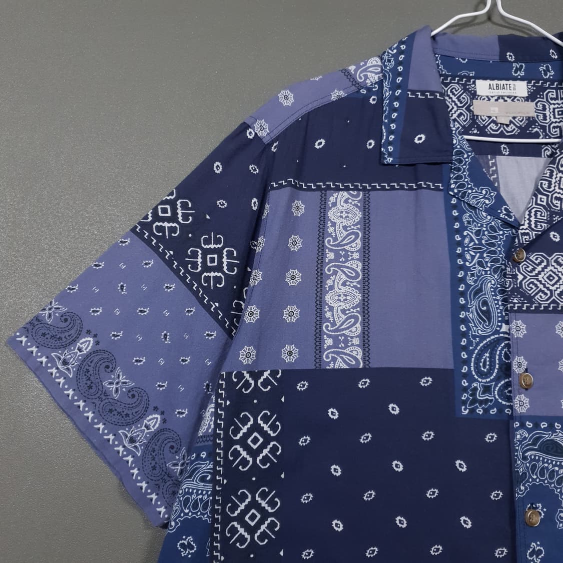 XL) 빈폴 신형 21ss 페이즐리 올오버 패턴 반다나 반팔 셔츠 남방 상품이미지4