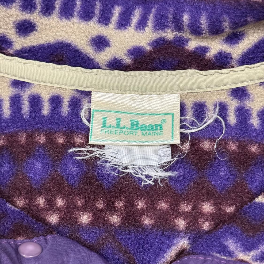 (105) 80s 엘엘빈 아즈텍 플리스 풀오버 상품이미지8