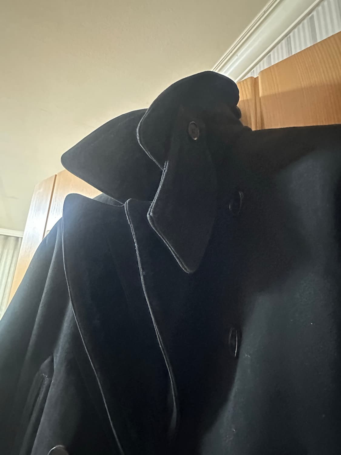 폴로 양털 시어링 무스탕 피코트 S 상품이미지3