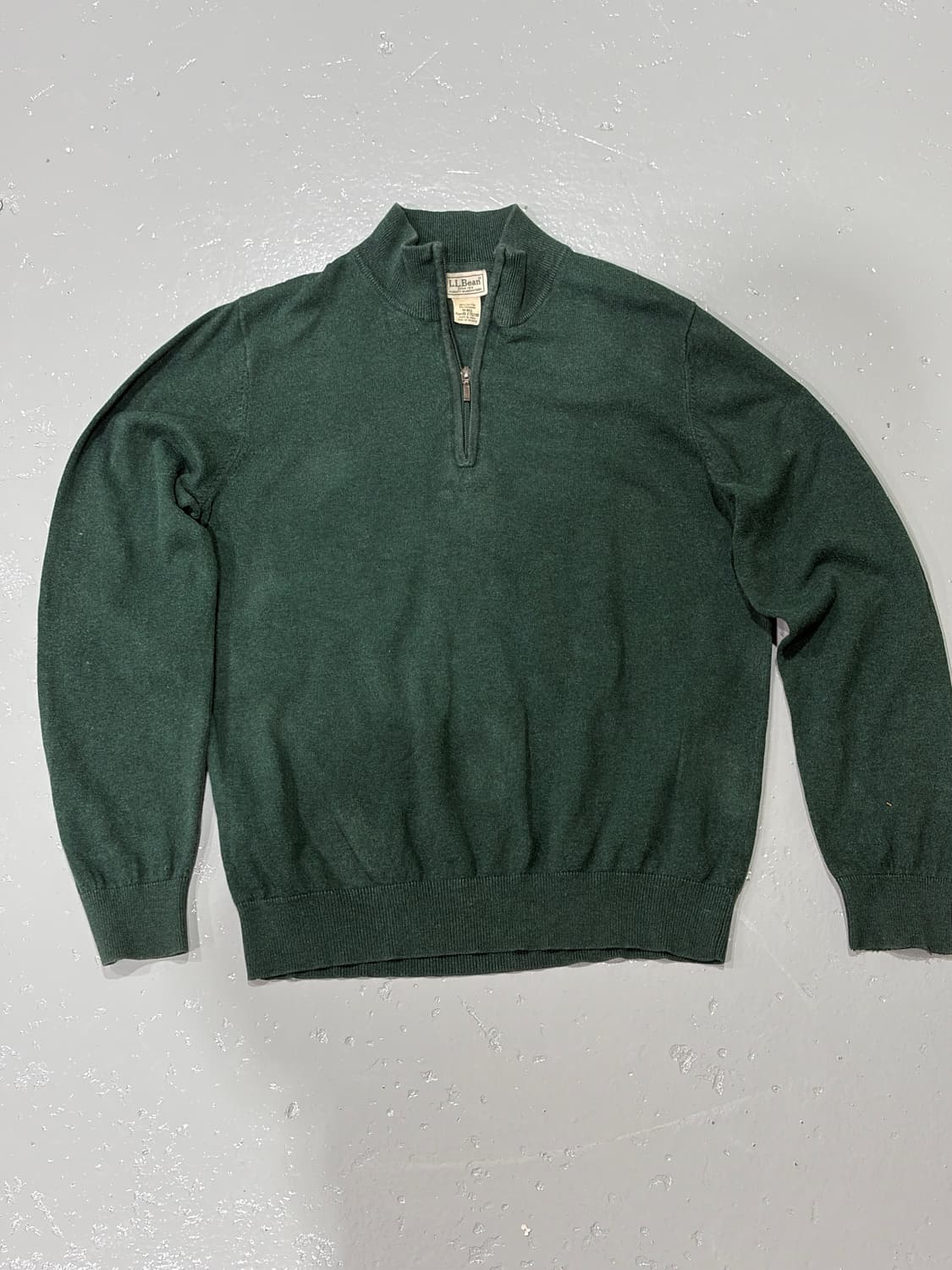 엘엘빈 그린 하프 집업 니트 상품이미지1