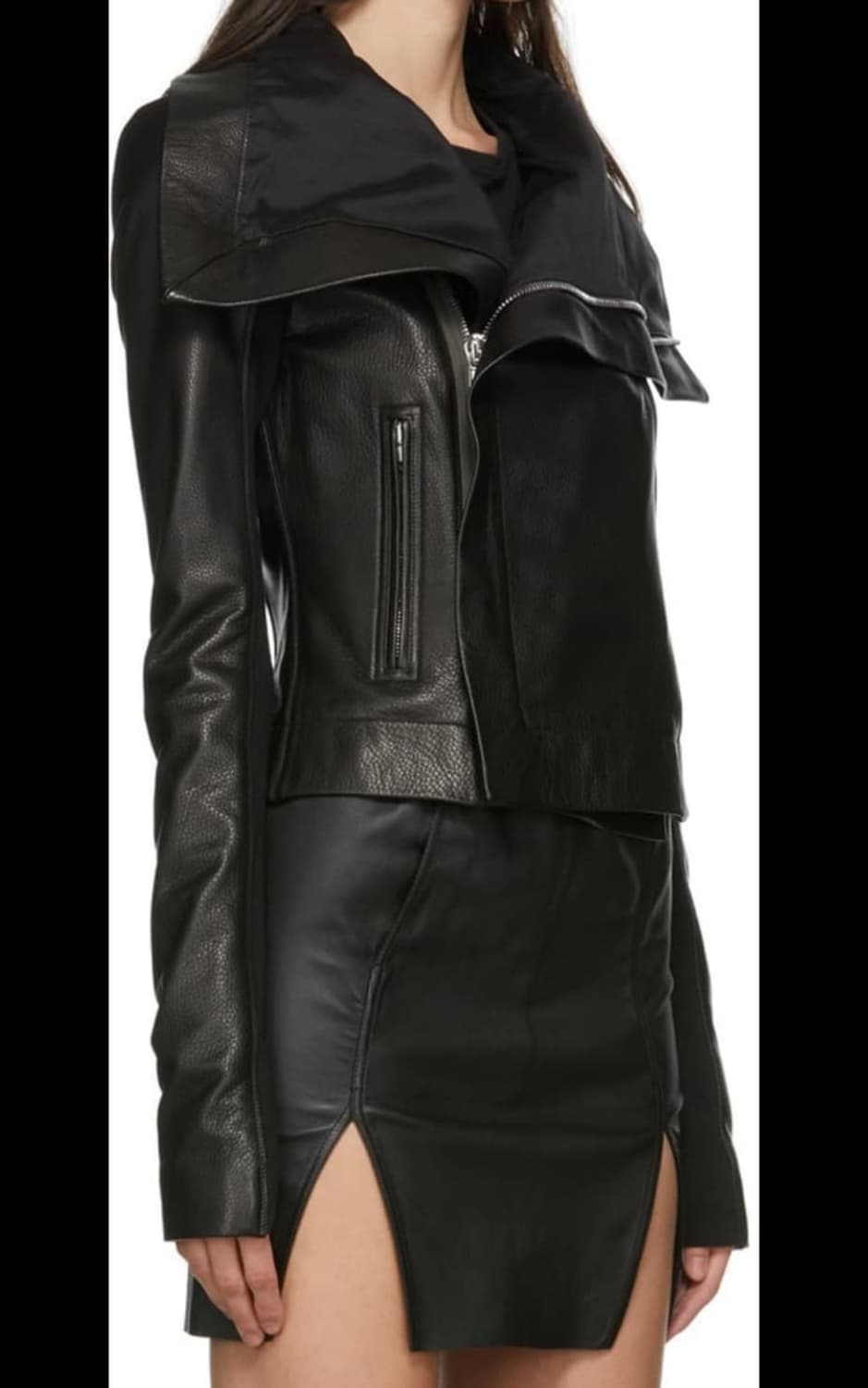 릭오웬스 드레이프 레더 자켓 상품이미지1