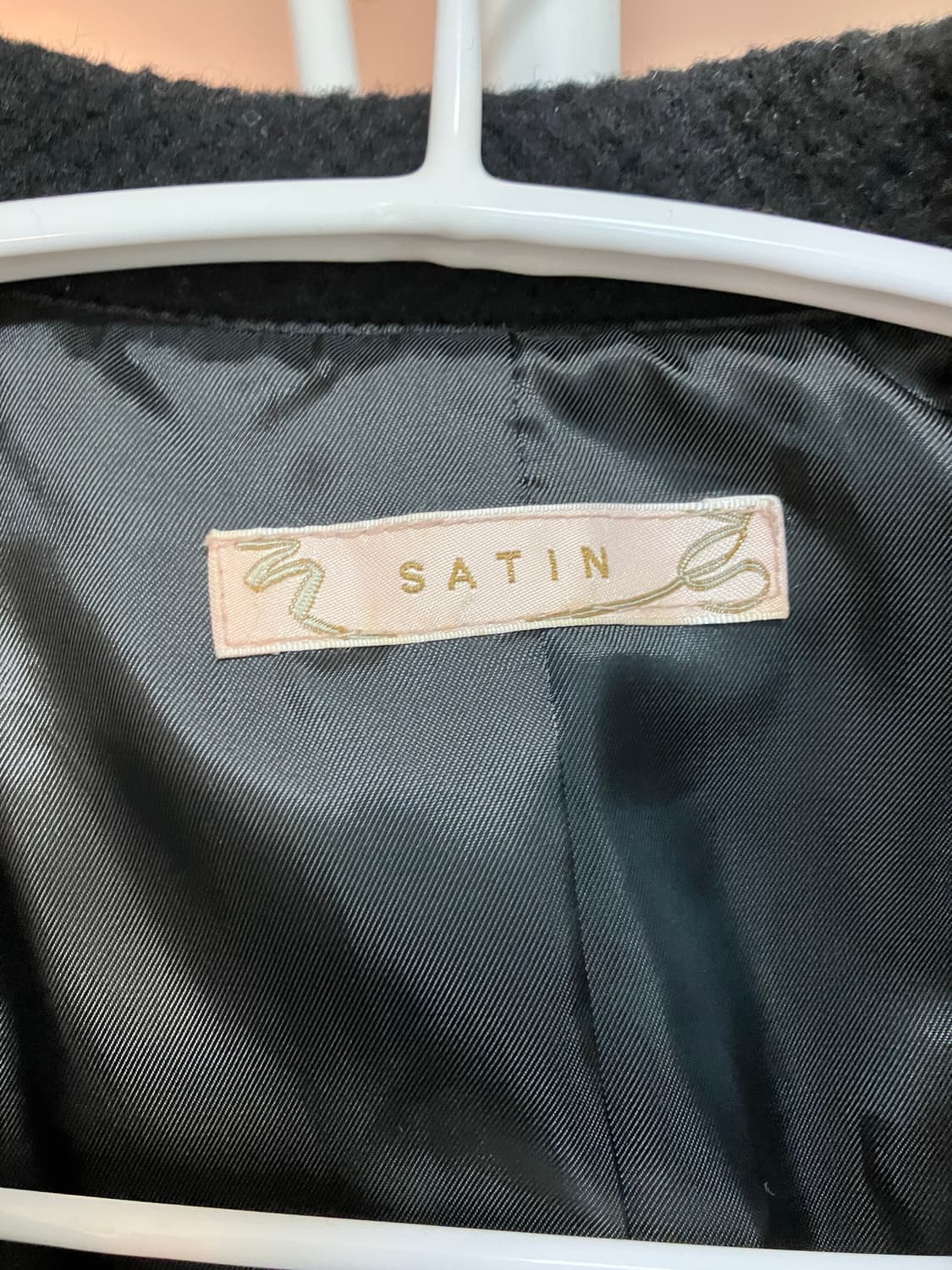 Satin 샤틴 새틴 리본 폼폼이 방울 롱코트 울혼방코트 히메갸루 상품이미지6