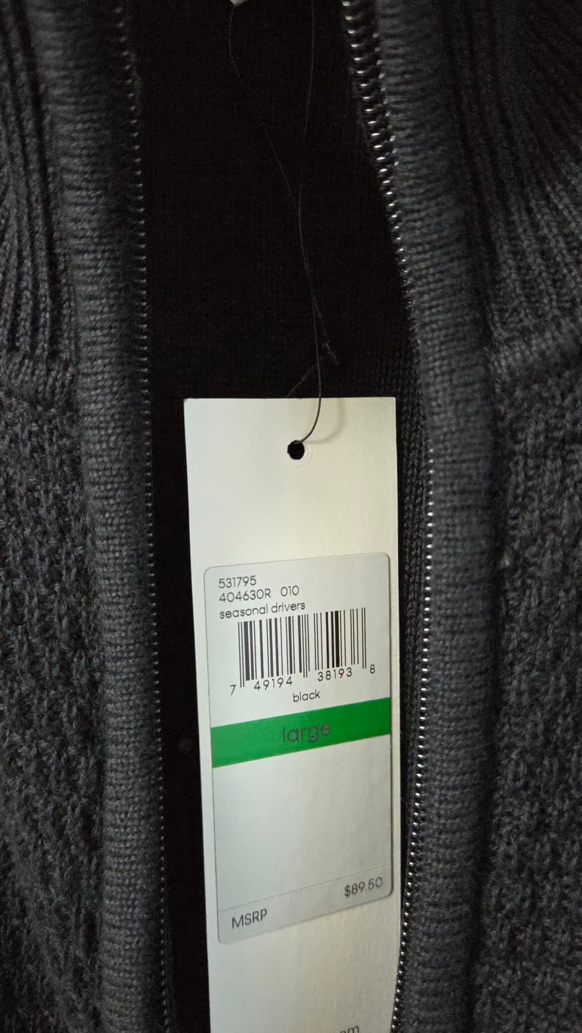 (착샷) 캘빈클라인 집업 니트 가디건 상품이미지5